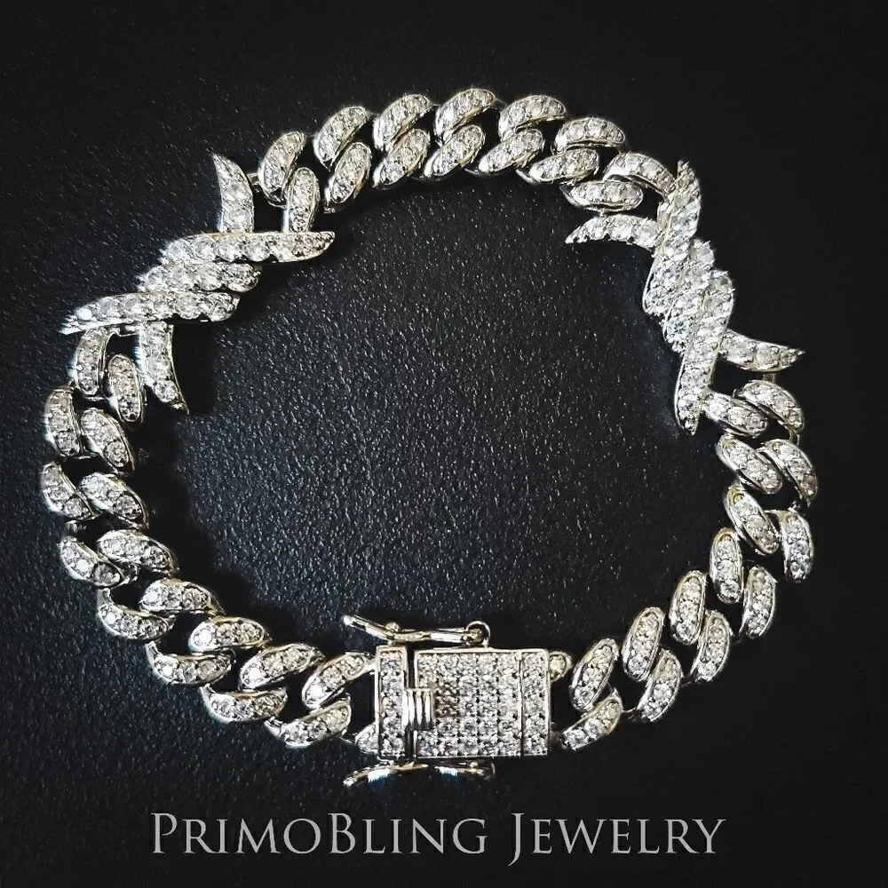 Cuban Link Barbed Wire Bracelet